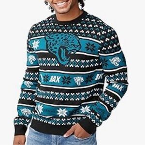 Jacksonville Jaguars Ugly Christmas Sweater NEW NFL Black Football XXL XL Medium
